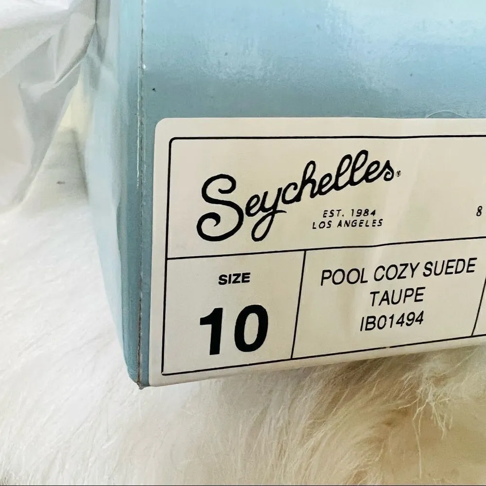 SEYCHELLES Pool Cozy Suede Fur Bootie, Ankle Bootie, Tan/Brown, Size 10, NWT - Image 9