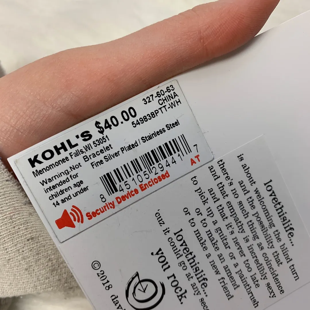 Love This Life Silver Bangle - Image 4