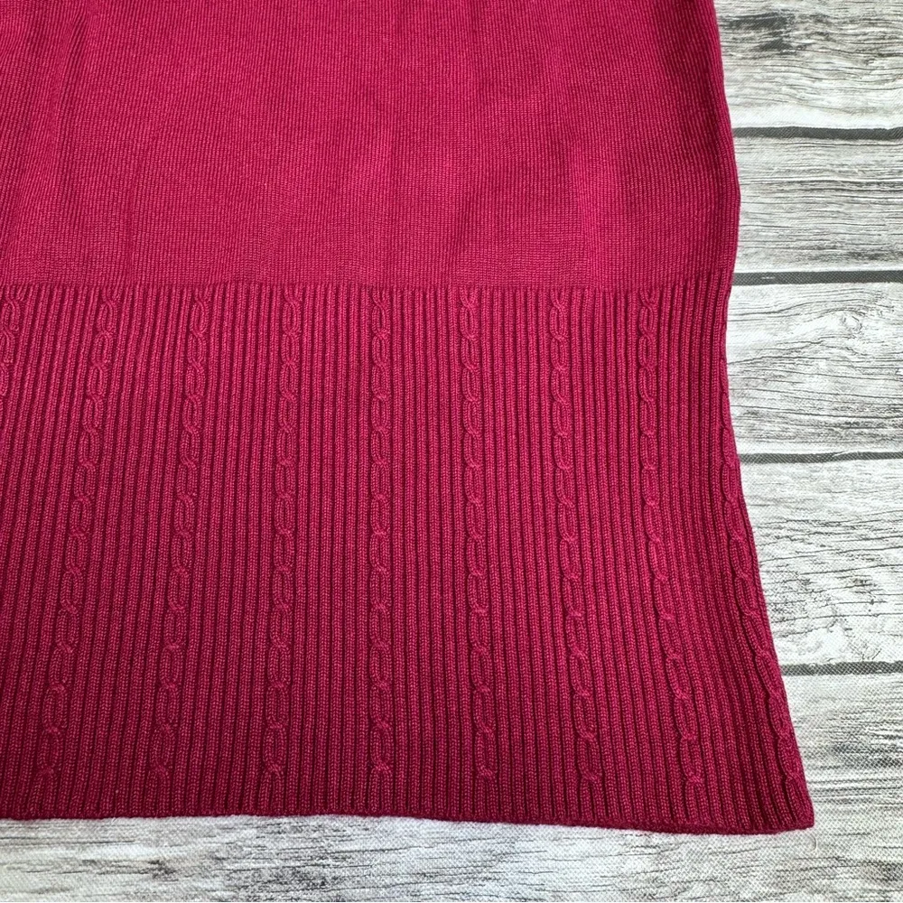 Merona Women's Tank Top Sweater Vest XL Extra Large Wine Merlot Ret Rib Ribbed - Image 5