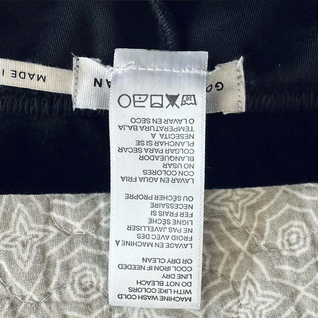 NEW! Good American Black Velvet Velour Full Length Leggings Holiday Size S - Image 7