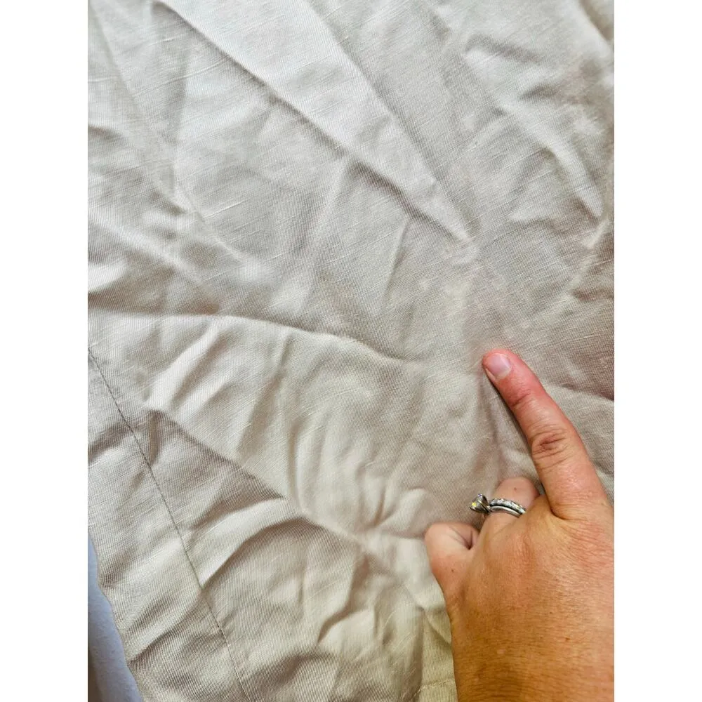 Anine Bing Women's Off-White Wide-Leg Front Zipper Lyra Trousers Pants Size 34 - Image 6