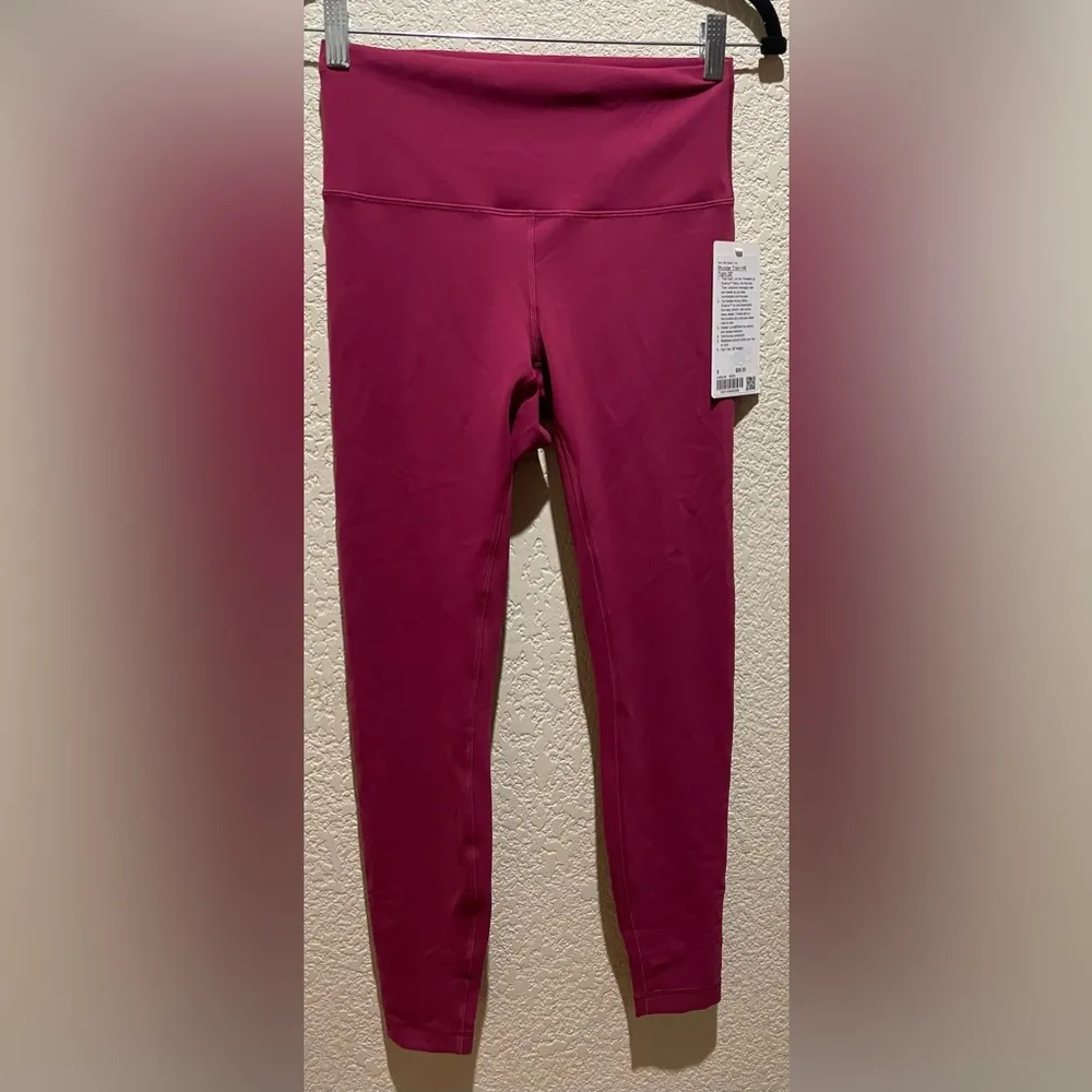 Lululemon NWT Wunder Train High Rise Tights 28” Leggings Magenta Smoke Size 8 - Image 7