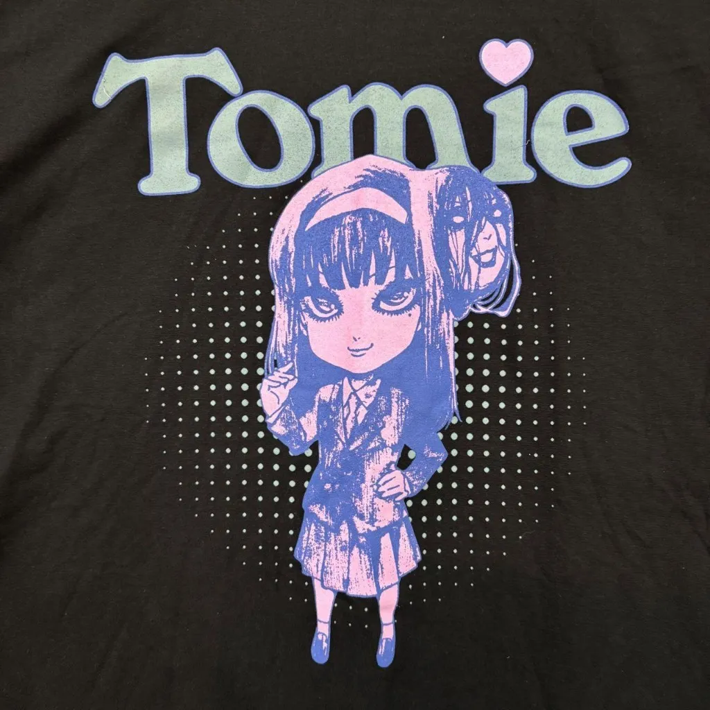 Tomie Chibi Art Junji Ito Japanese Horror Manga T-Shirt L  - Image 2