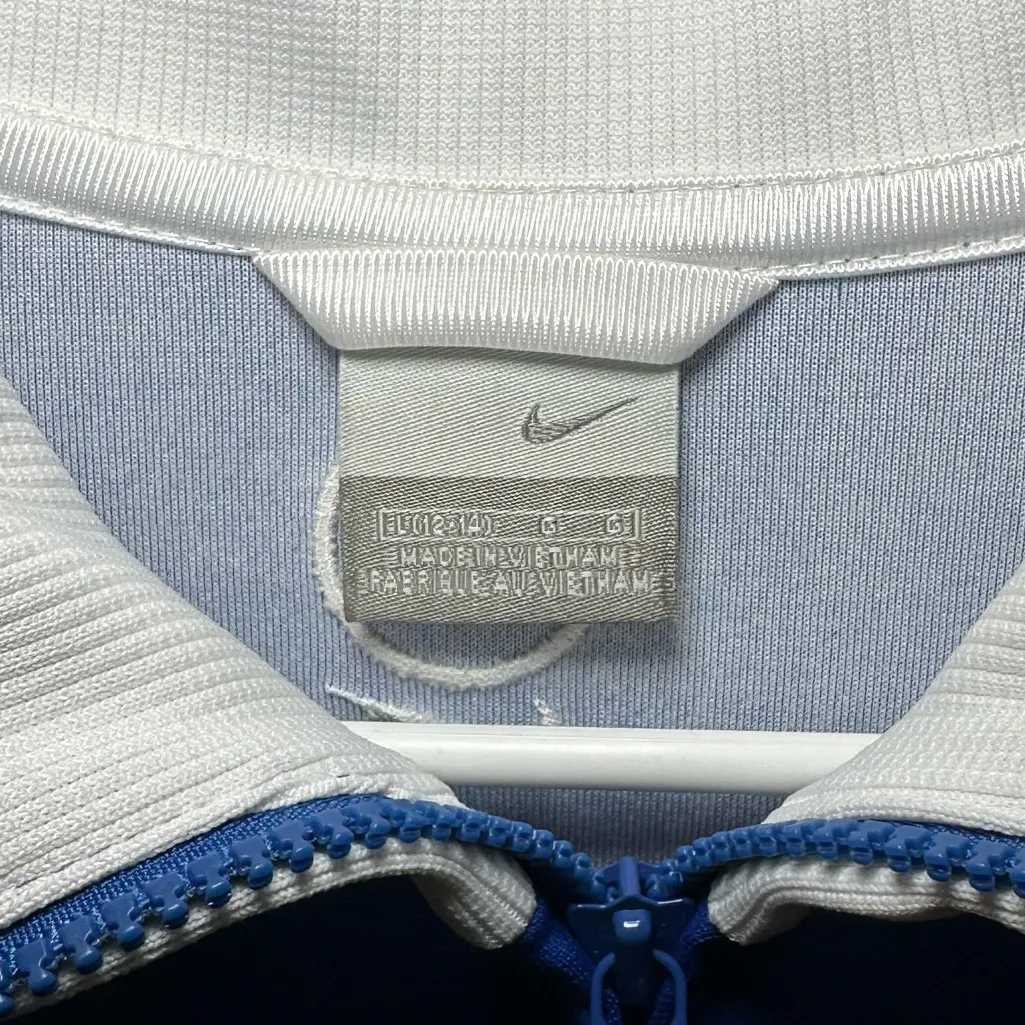 Y2K NIKE Popper Blue Bomber Jacket size L & Nike Capri Bottom size M Sold as Set - Image 4