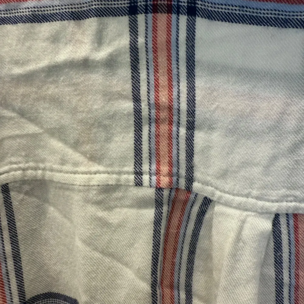 Staccato Red White & Blue Plaid Button Down Shirt - Size M/L - Image 4