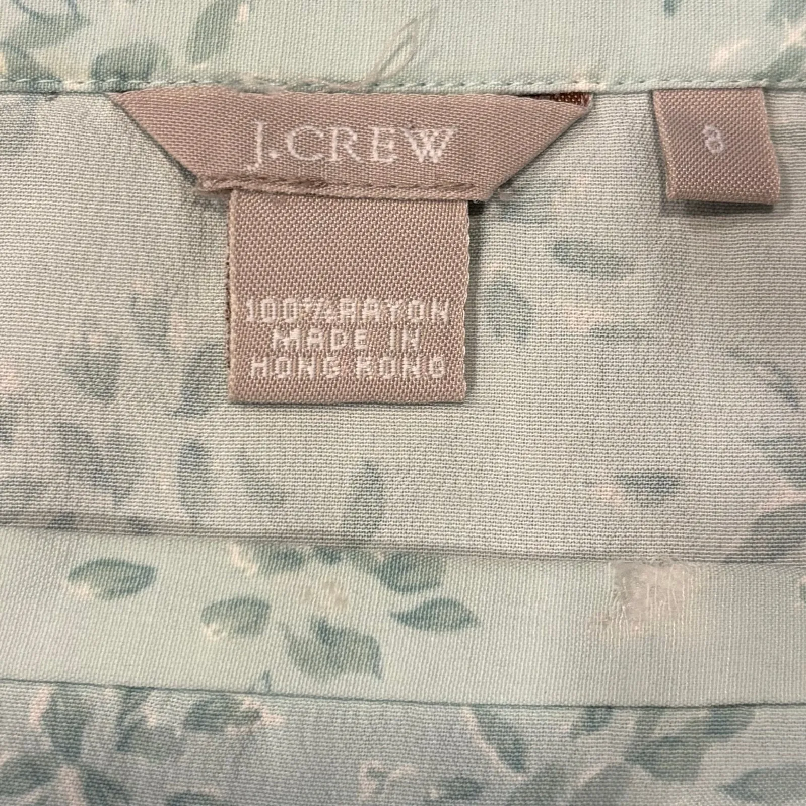 VTG J.Crew Sage Green Ditsy Floral A - Image 4