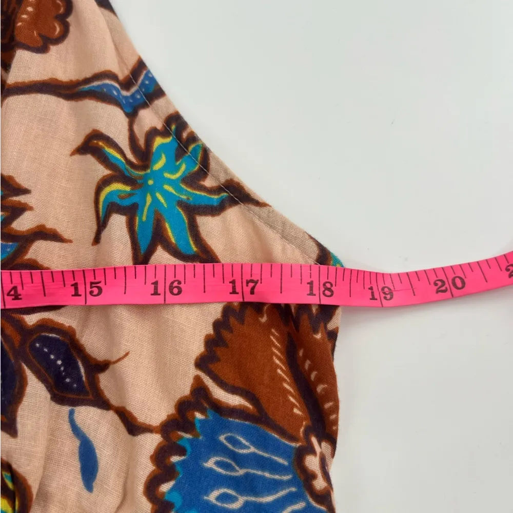 Love The Label Boho Printed Maxi Dress Anthropologie Sz XS Brown - Image 6