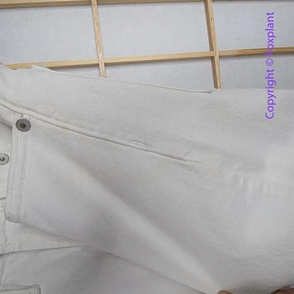 Madewell The‎ Perfect Vintage Straight Jean in Tile White: Ripped-Knee, 27 - Image 12