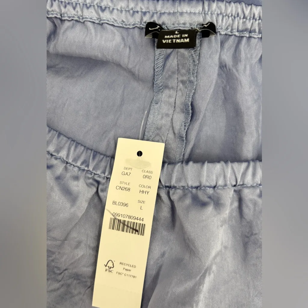 J.Crew Cosmo cropped pant in textured satin Hazy Hydrangea - Image 5