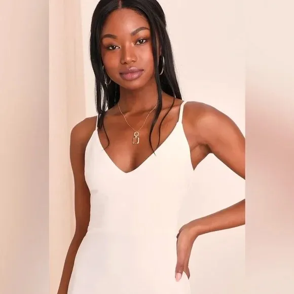 Lulus Infinite Glory White Maxi Dress Size XS - Image 3