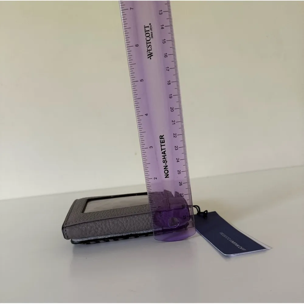 Rebecca Minkoff Grey Mini Vanity Wallet - Image 7