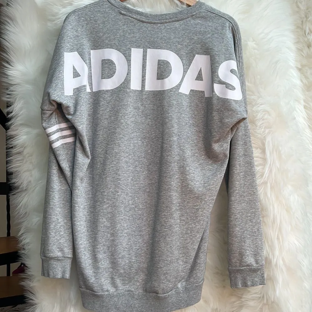 Adidas gray logo sweatshirt - Image 2
