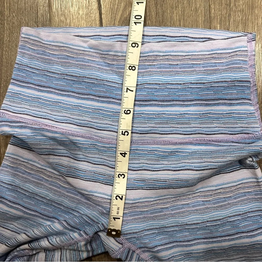 Lululemon High Times Pant 25" Sz 4 Wave Twist Lilac Caspian Blue Leggings Stripe - Image 9