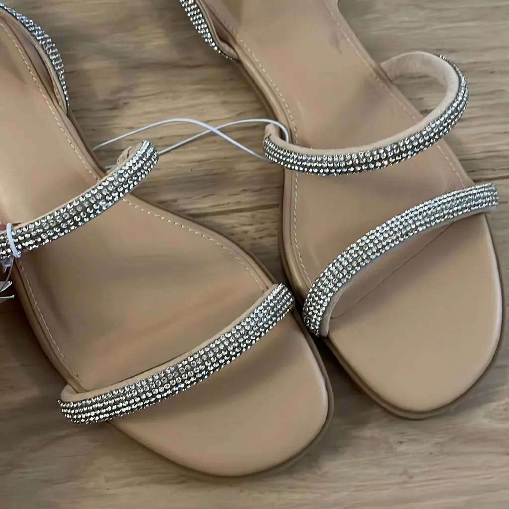 A new day silver Althea ankle wrap embellished sandals - Image 4