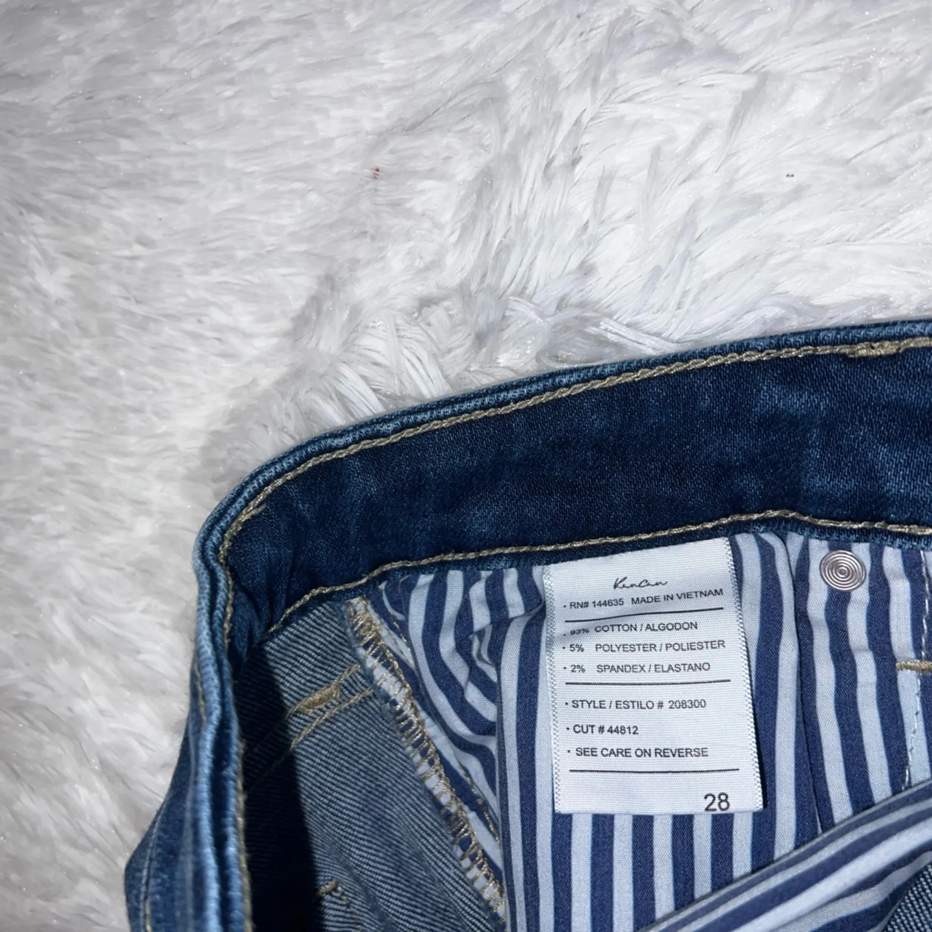 Kancan for Maurice’s American Flag Jean Shorts size 28 Fourth of July Patriotic Blue - Image 4