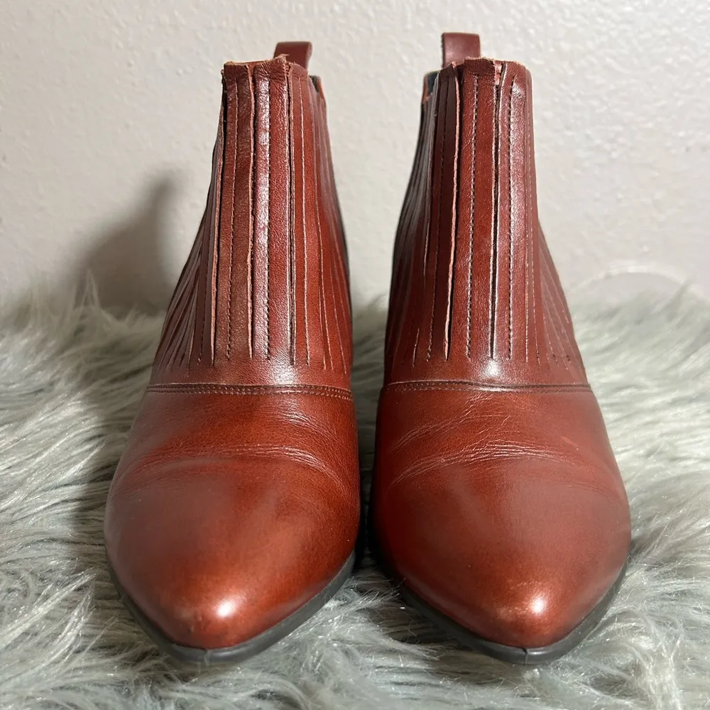 Ecco ECCO Women's Shape 45 Pointy Boots Elegant Burgundy Ankle Boots Size 38 Red - Image 5