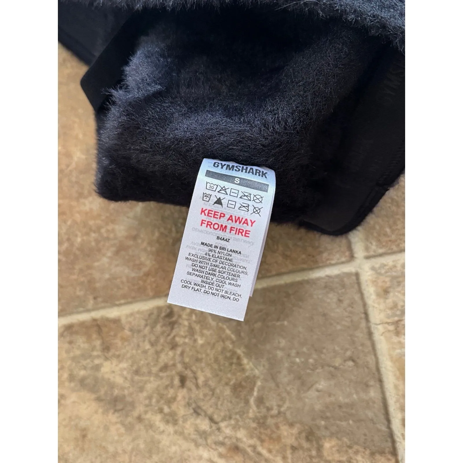 Gymshark x Whitney Simmons Eyelash Knit Bandeau Black Size Small - Image 7