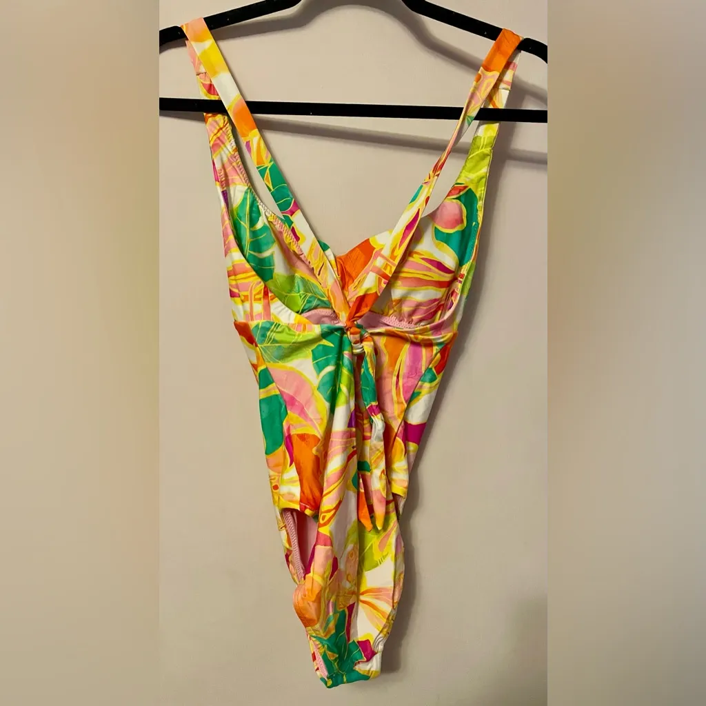 Seafolly - Wonderland Twist Front One-Piece Swimsuit | Vibrant Multicolor - Sz 4 - Image 16