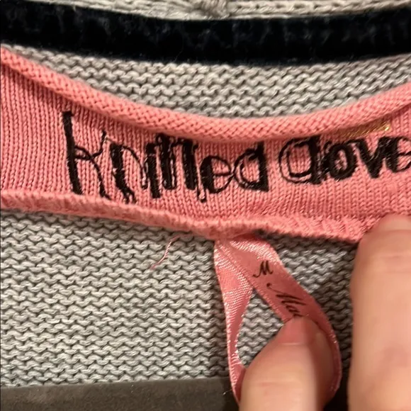 Knitted dove‎ Gray Knit Cardigan Sweater size medium - Image 3