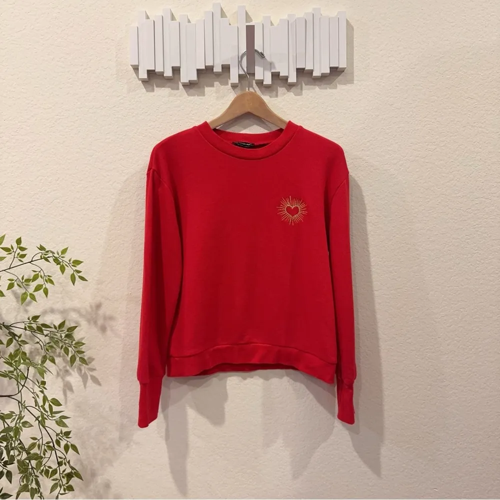 The Fifth Label Red Long Sleeve Pullover Sweatshirt Top Size S Preowned - Image 6
