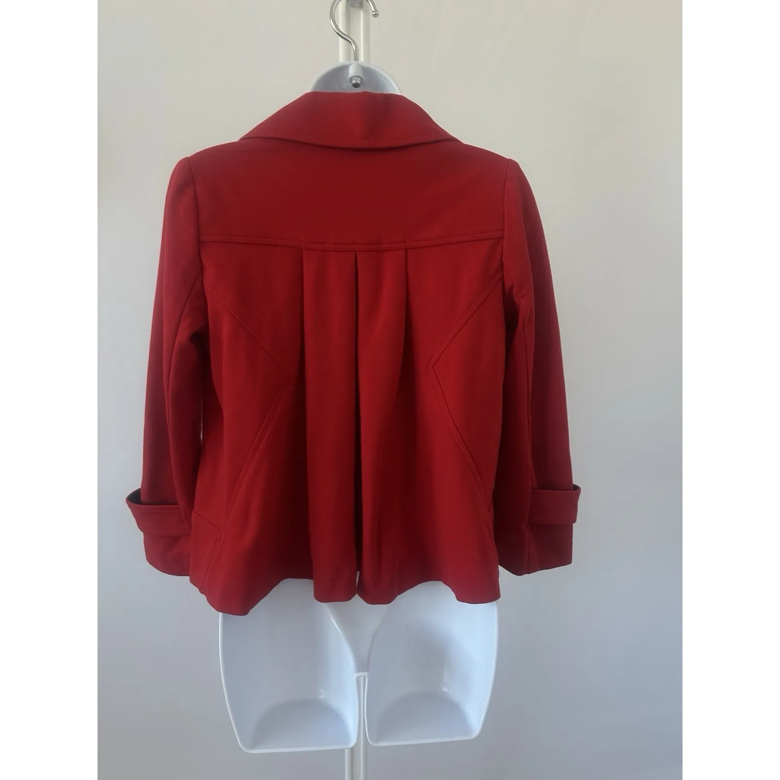 Women's Red Ponte Cosmic Short Swing Jacket, Diane von Furstenberg, Sz: 2 (b1) - Image 3