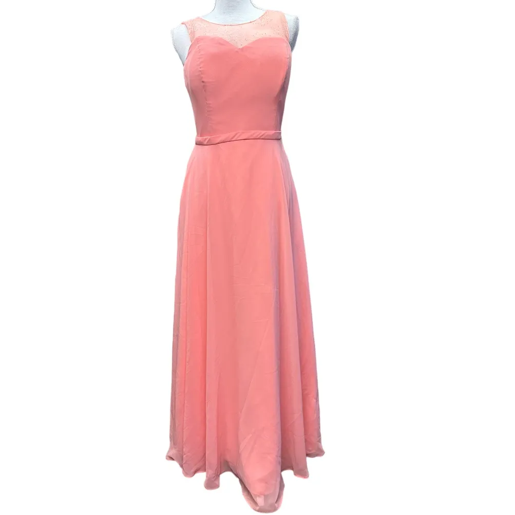 Azazie Peach /‎ Watermelon Color Prom Formal Event Dress - Image 2