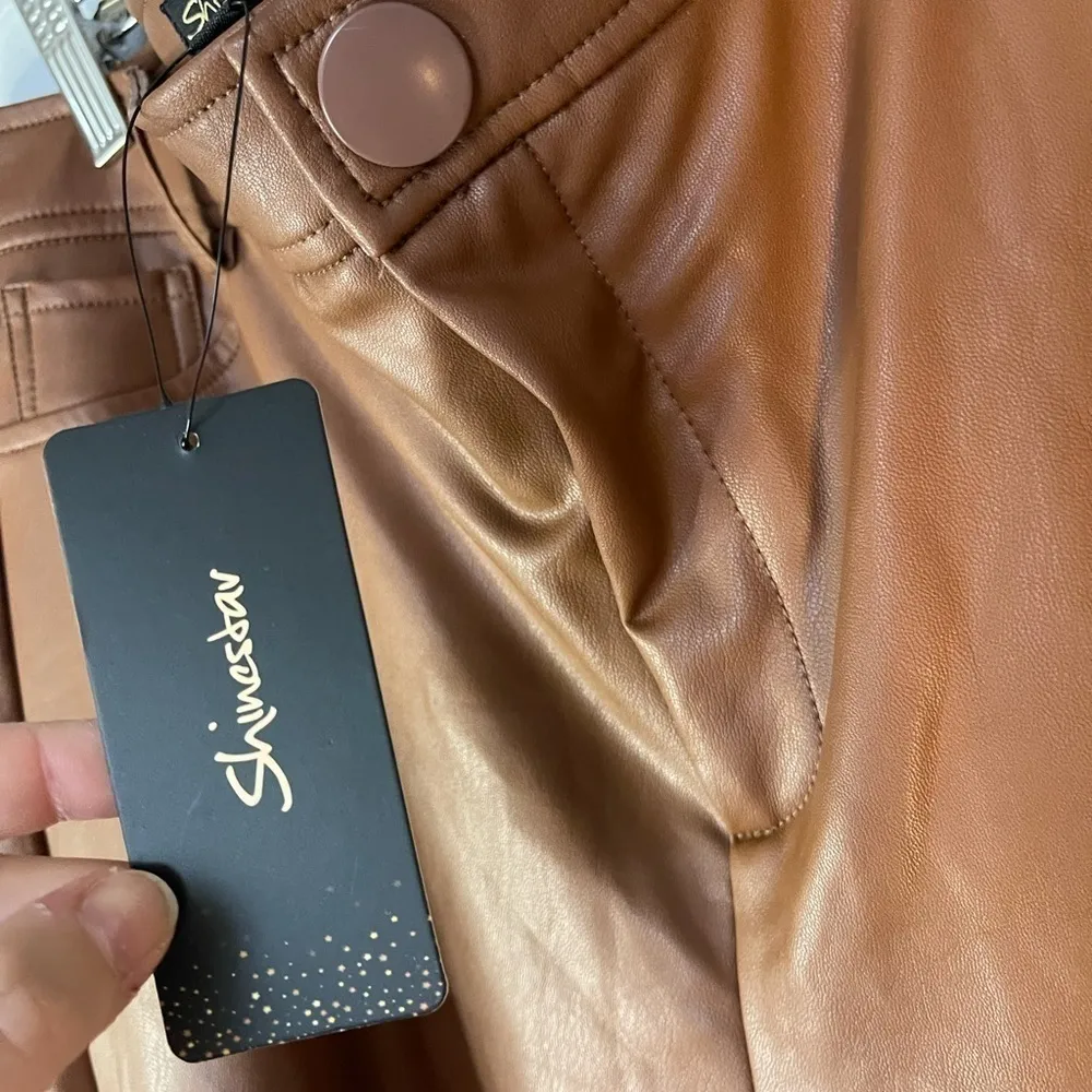 𝅺SHINESTAR Brown Skinny Jean Pants - Image 4