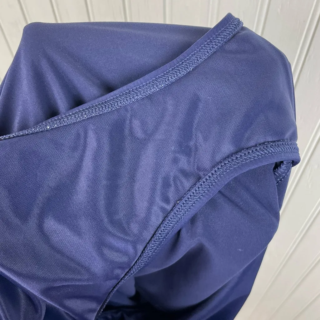 Lands' End Women's Ultra High Waisted Swim Skirt Navy Blue Size 18 Nylon UPF - Image 7