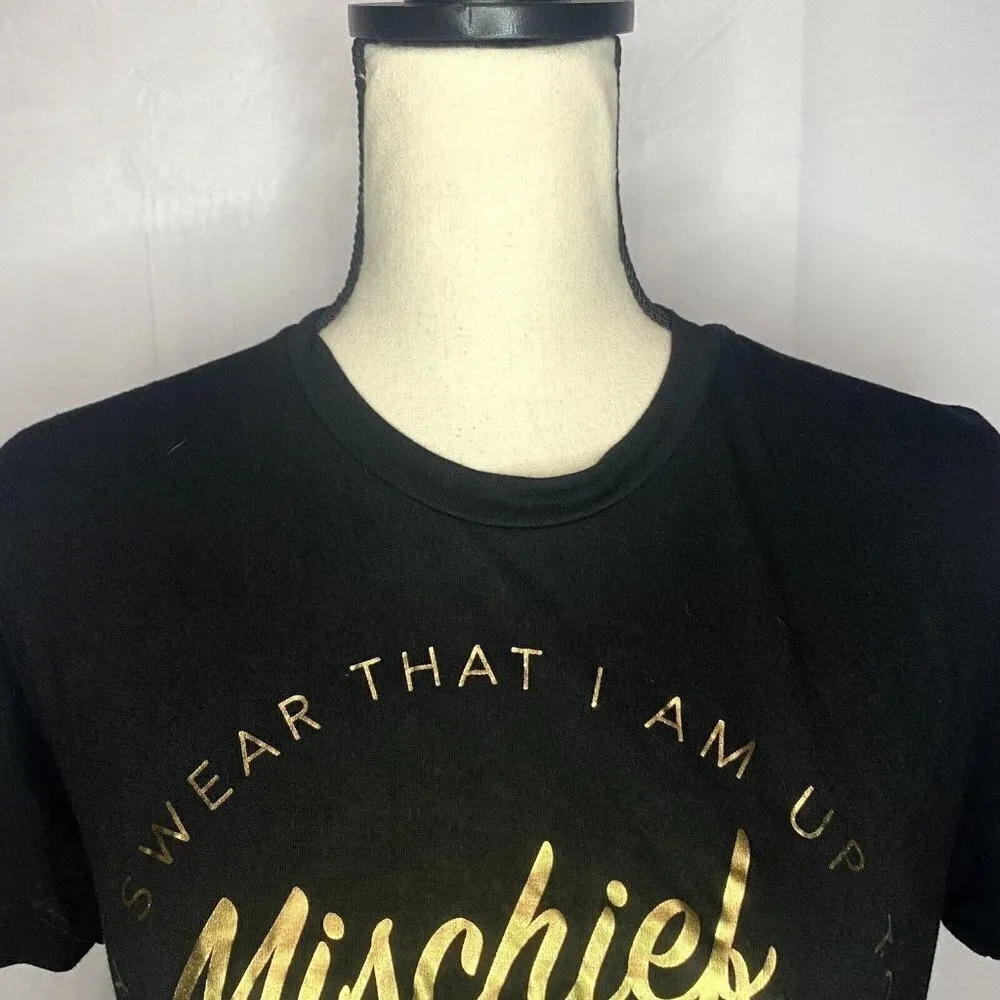 Harry Potter Mischief Managed T-Shirt Size Small Short Sleeve Graphic Black - Image 3