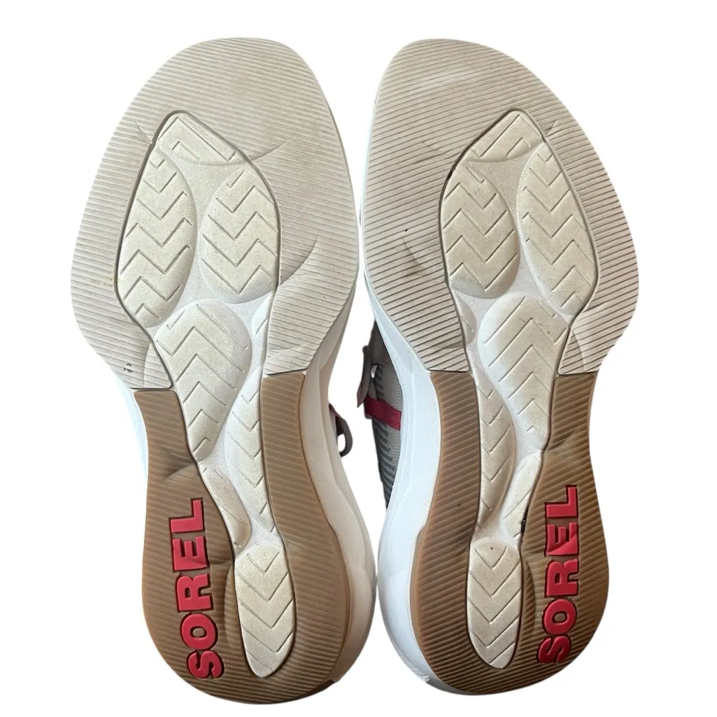 Sorel Explorer Defy Low Sneaker Chalk Sea Salt Beige Athletic Shoes Womens 9.5 - Image 7