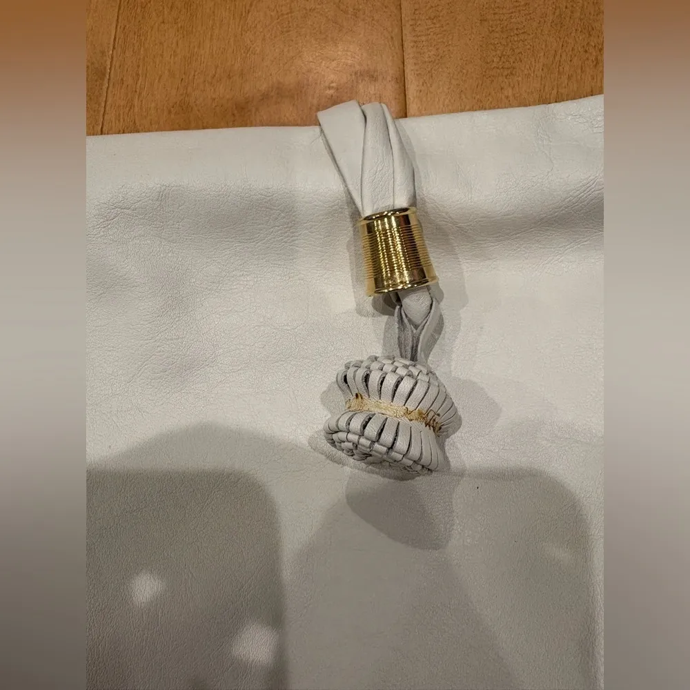 Giani Bernini Italy leather bag off white ivory messenger - Image 2