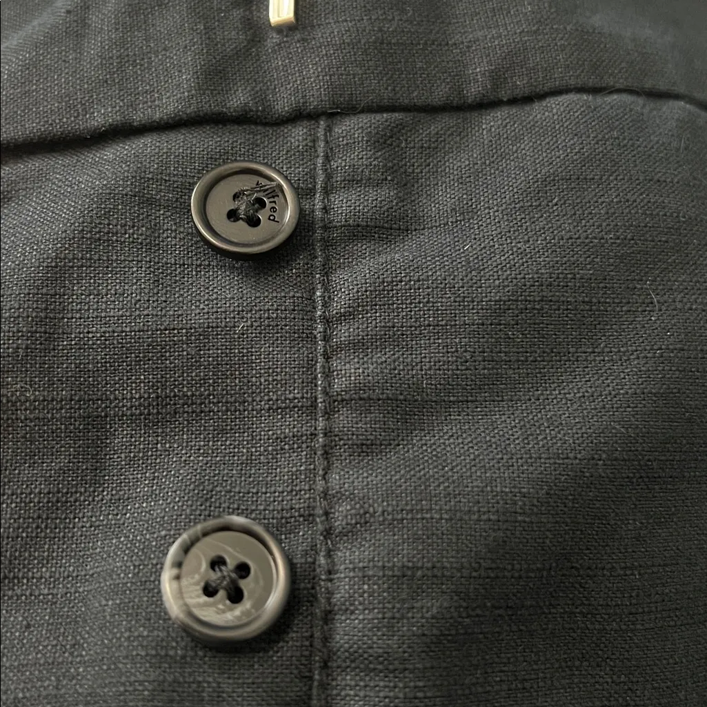 Aritzia Wilfred Cotton/Linen High Waist Shorts Black Size 4 - Image 9