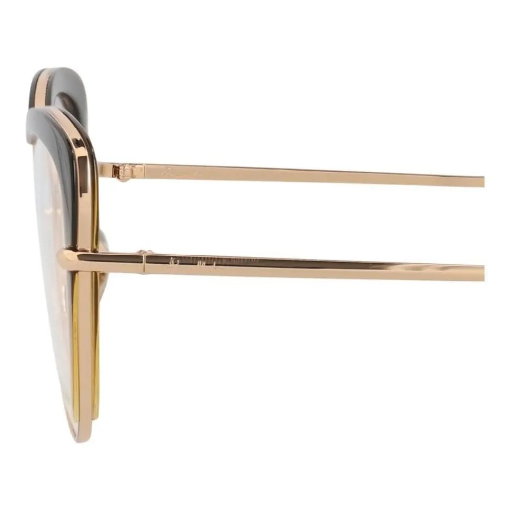 New Authentic Pomellato Womens Cat Eye Gold Gold Transparent Fashion Designer Su - Image 4