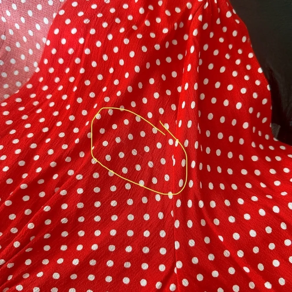 FREE PEOPLE Love Street Polka Dot Top Small - Image 11