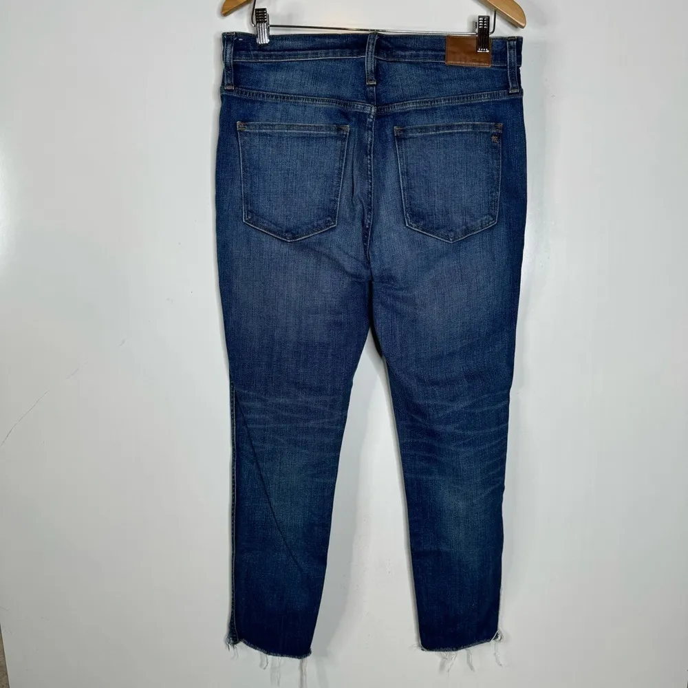 Madewell 10" High-Rise Skinny Jeans:‎ Cutout Tulip Hem Edition Size 32 Tall - Image 6