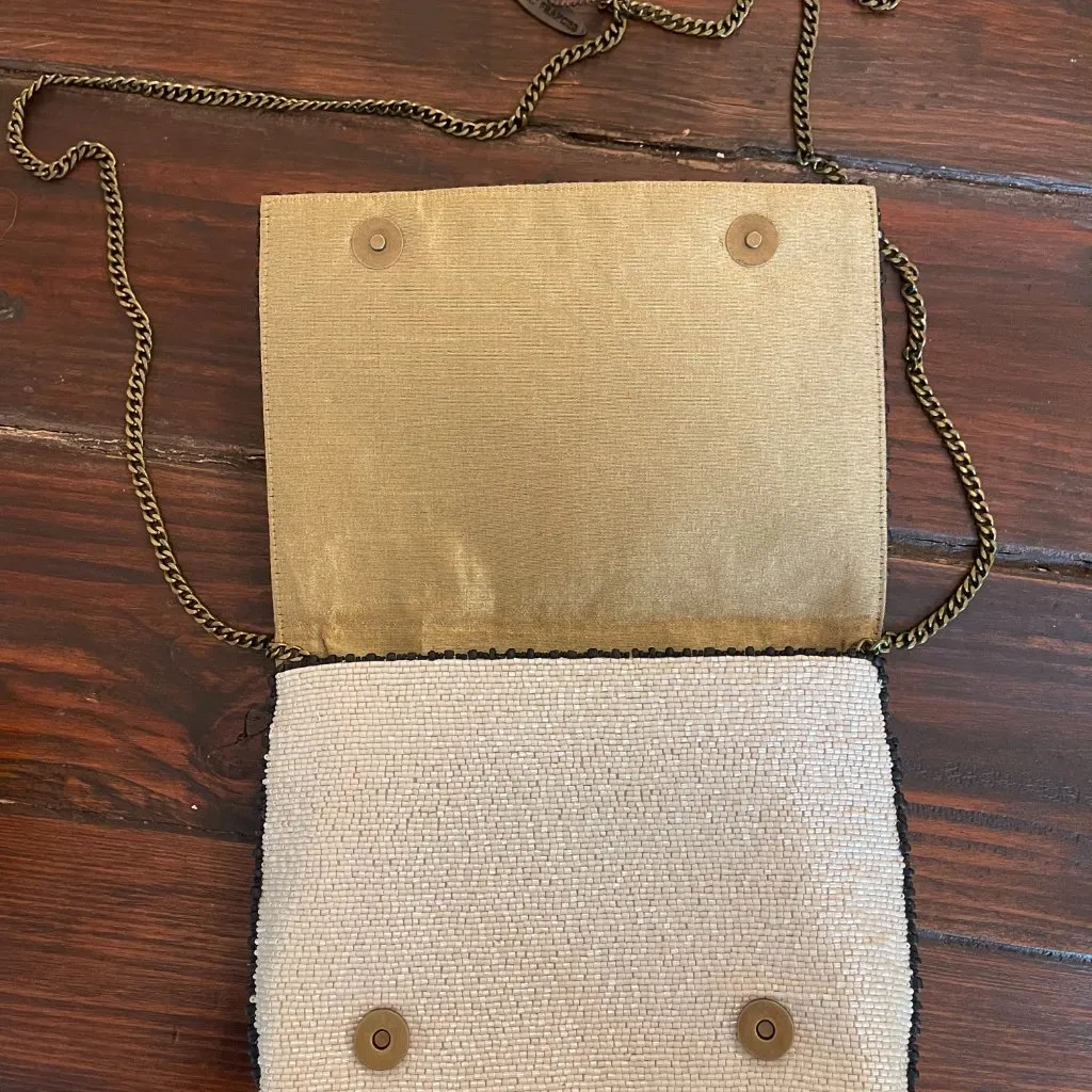 Mary Frances Rock & Roll Beaded Purse Black - Image 5