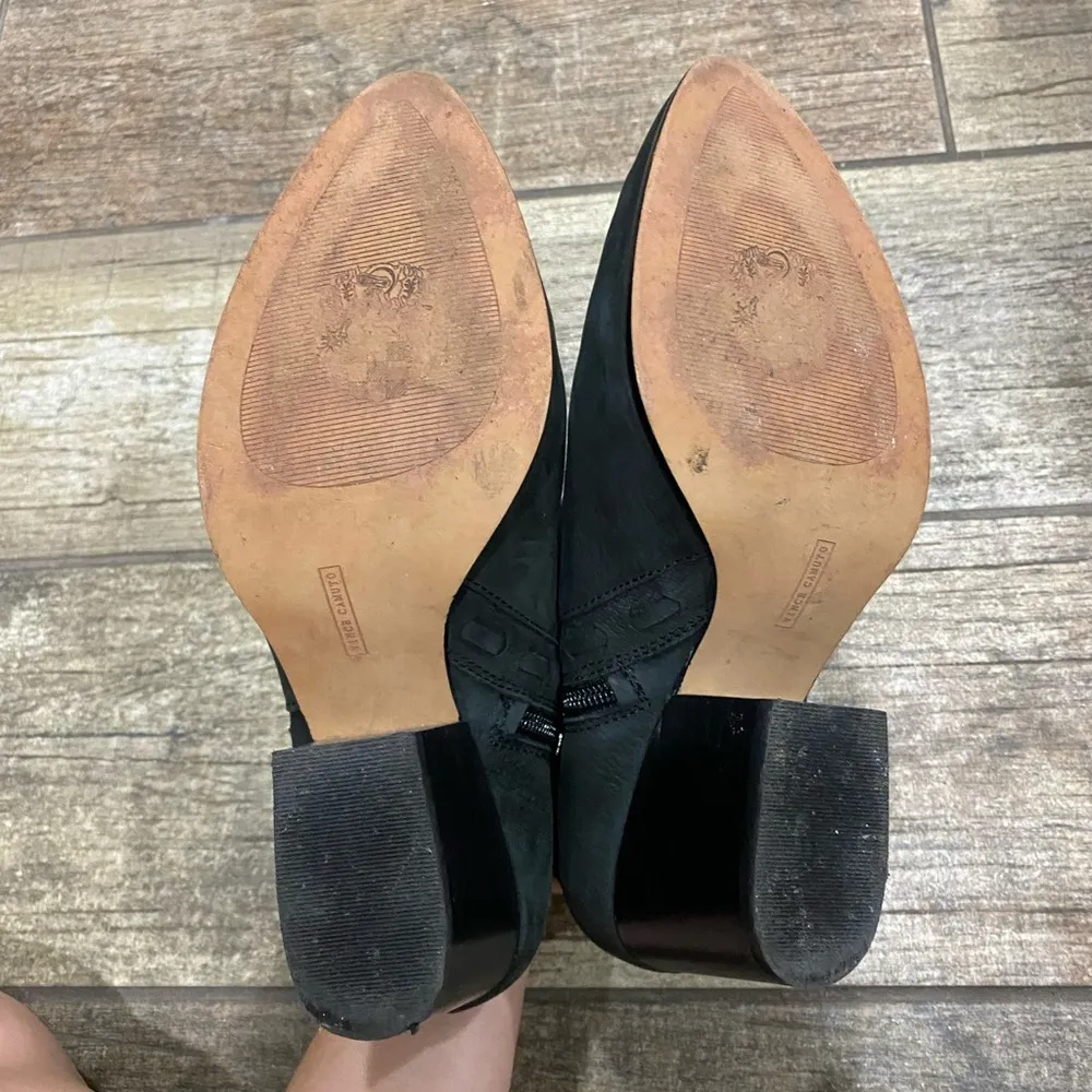 Vince Camuto  black leather booties - Image 4