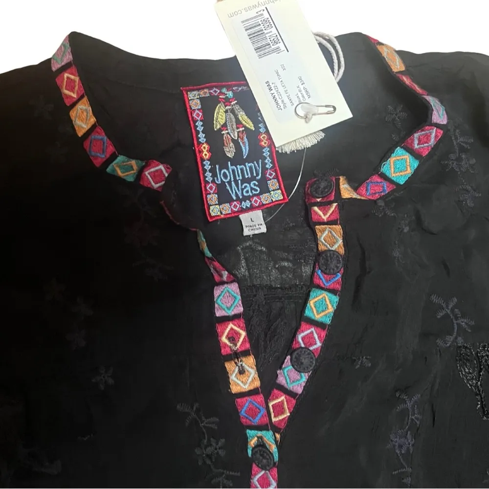 New Johnny Was Santa Fe Leta Tunic - Size Lg - Image 3