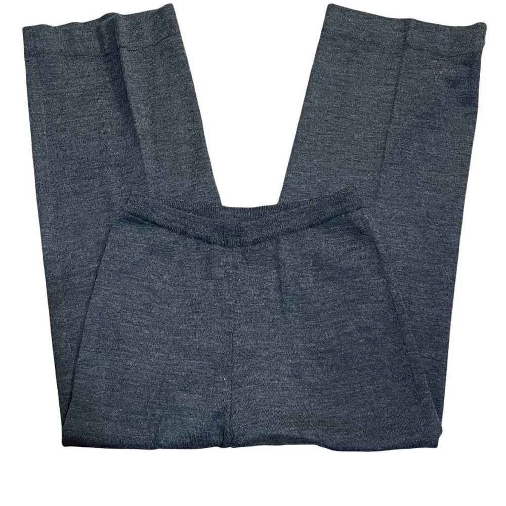 Nina Leonard Dress Wool Blend Grey Knit High-Rise Pant Size S - Image 2