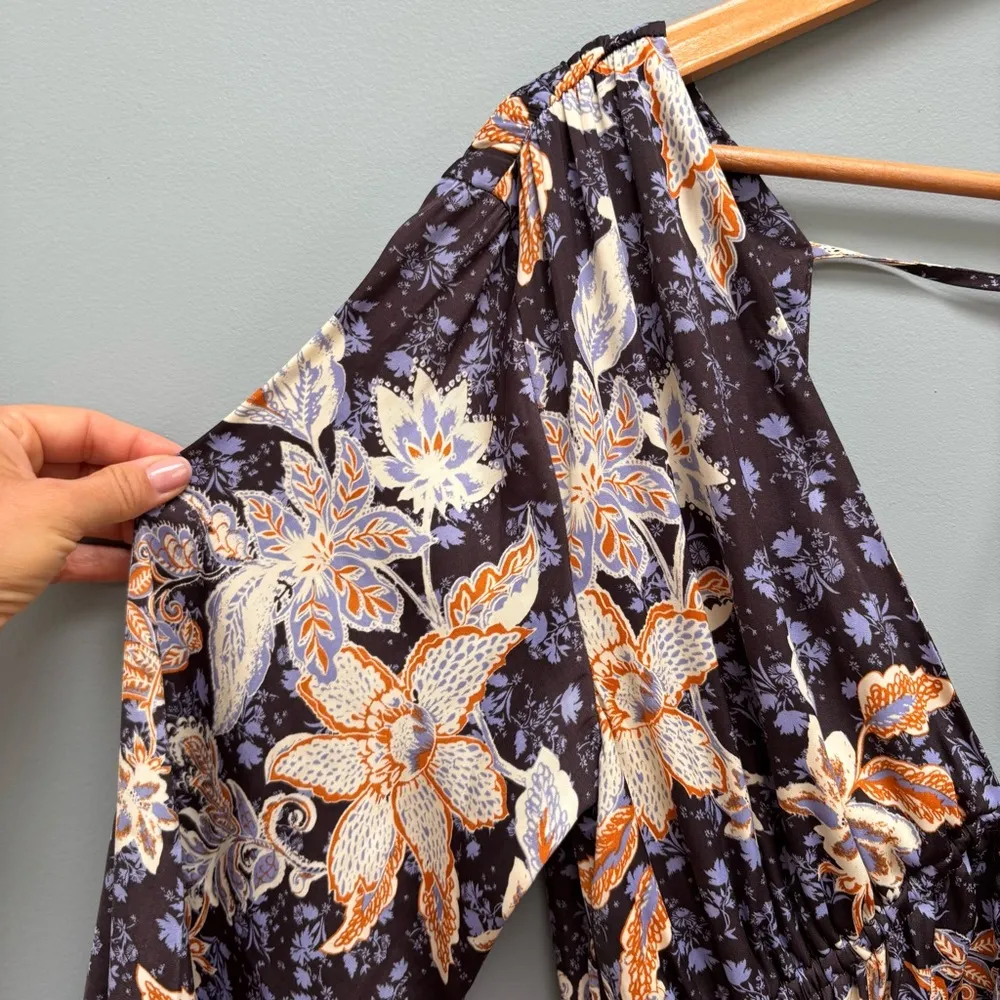 Free People Soli Mini Long Sleeve Satin Dress M - Image 10