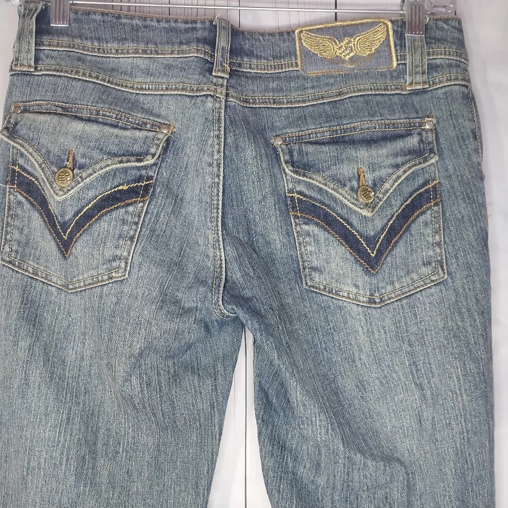 Rocawear Y2K 90's Denim Capri Size 11 - Image 13