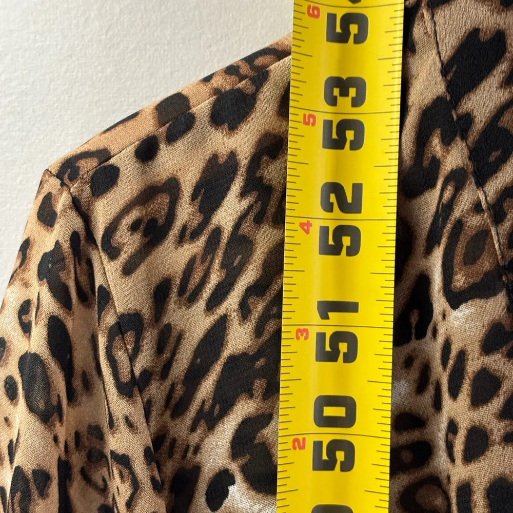 Truth NYC Leopard Maxi Sheer Duster, Swim Cover Up, Lingerie robe, size XL - Image 9