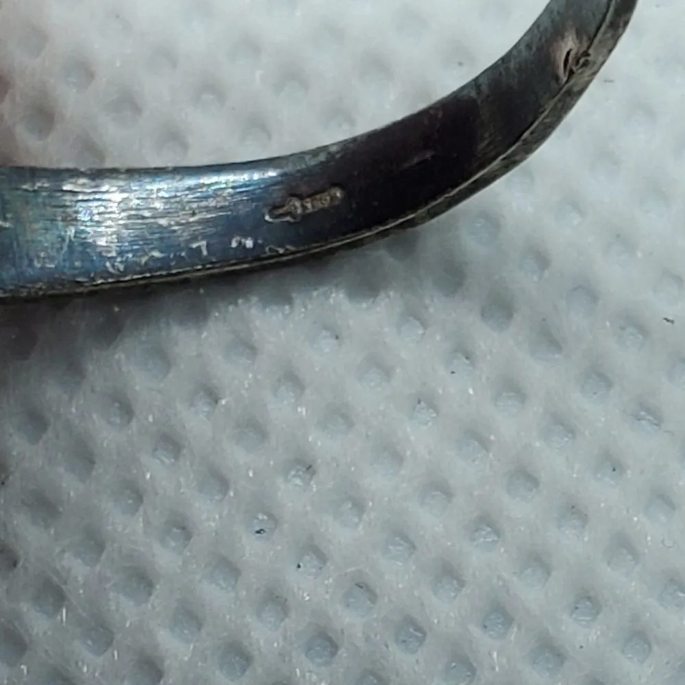 Sterling Silver Lapis Lazuli Stone Ring Blue Size 8 - Image 9