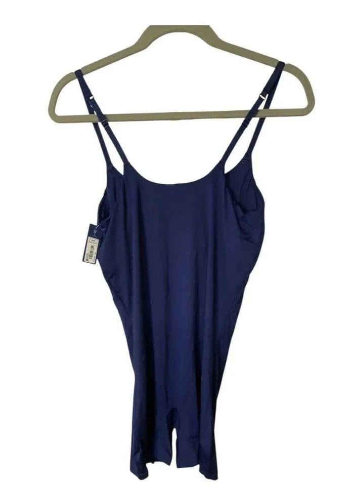 Gap Body Size M Power Athletic Romper Solid Navy Blue Fitted Workout Sporty NWT Size M - Image 2