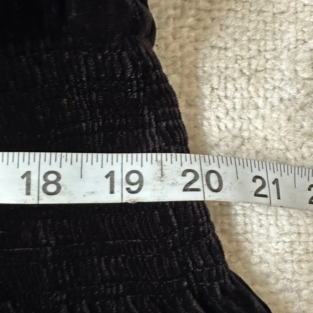 NWT Ramy Brook Black Velvet Gerry Ruched Waist Mini Dress Sz Small - Image 7