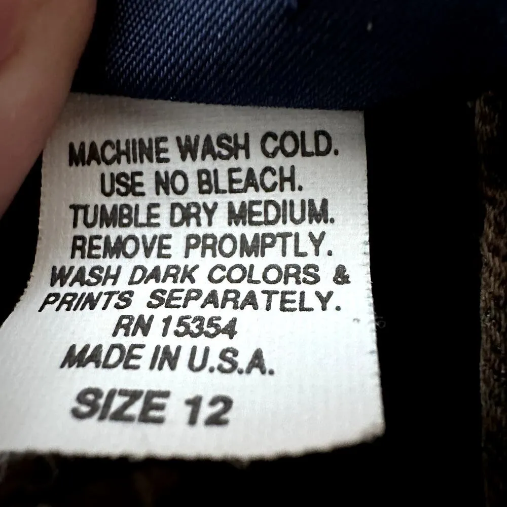 Vintage Essentials Sport Loafers Straight Pants Paisley High Rise Brown 12 31x29 - Image 4