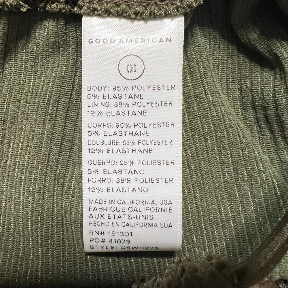 Good American Always Fits Tiny Ties Bikini Bottom 00/0 XXS/XS Women’s Stormy NWT - Image 5