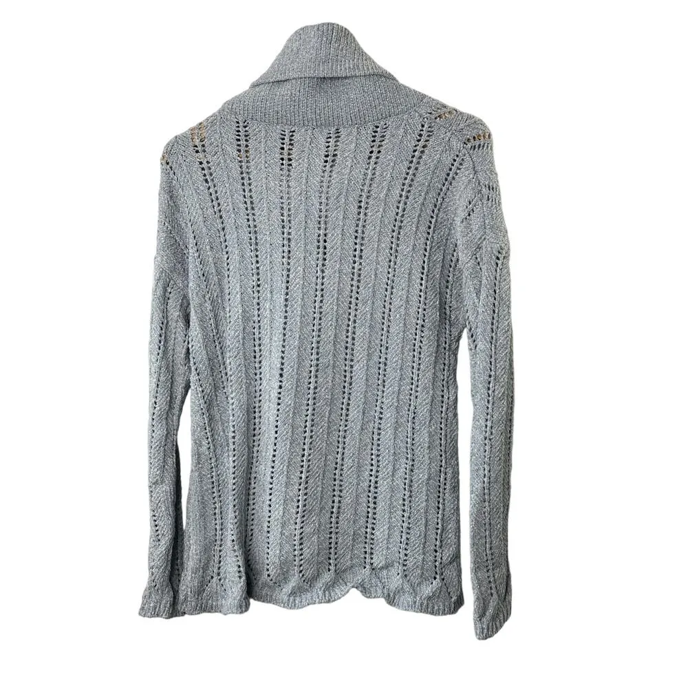 Soft Surroundings Cloud Cap Chenille Cowl Neck Sweater Women's Medium - Image 5