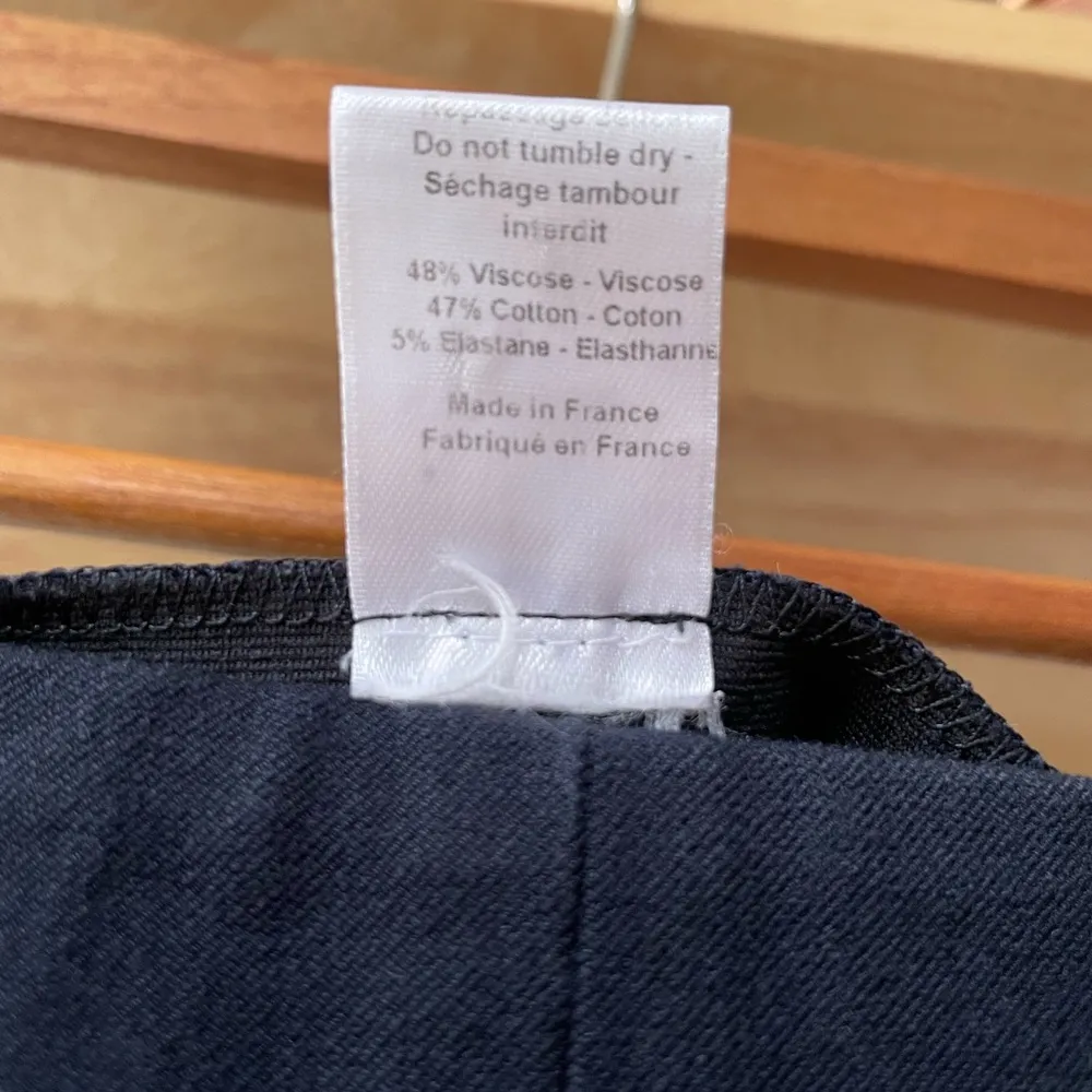 JOSEPH Navy Blue New Tony Cropped Gaberdine Trouser Dress Pant Size 40 (8) - Image 6