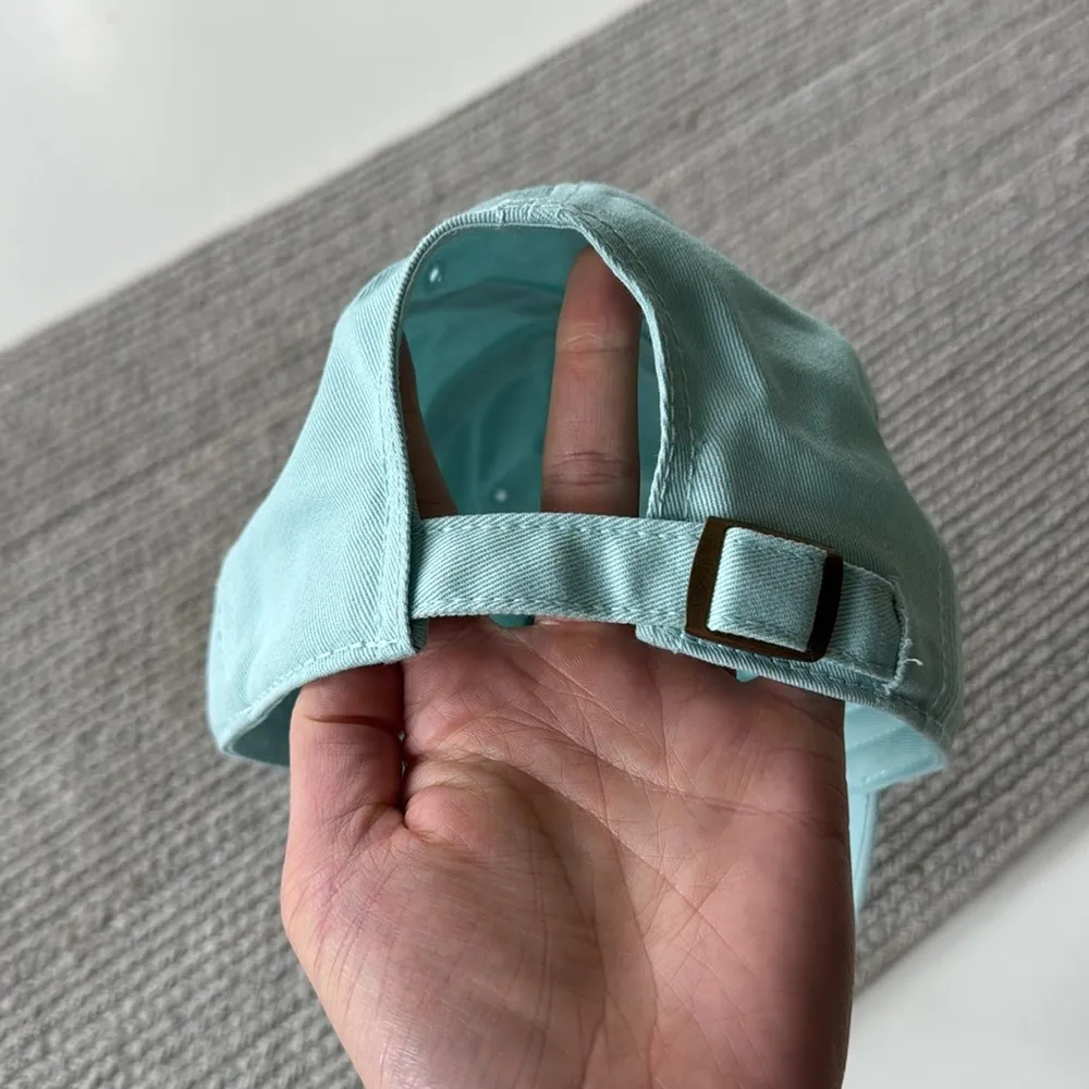 Life is Good Teal Aqua Navy Blue Patch Logo Cotton Baseball Hat Cap - Image 4